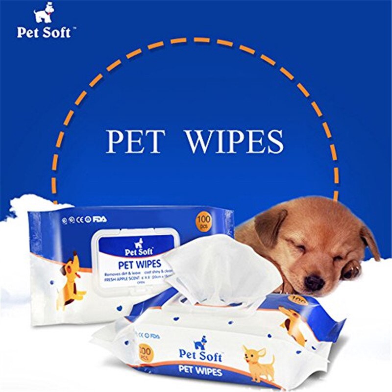 Pet Soft Pet Wipes for Dogs and Cat 100pcs